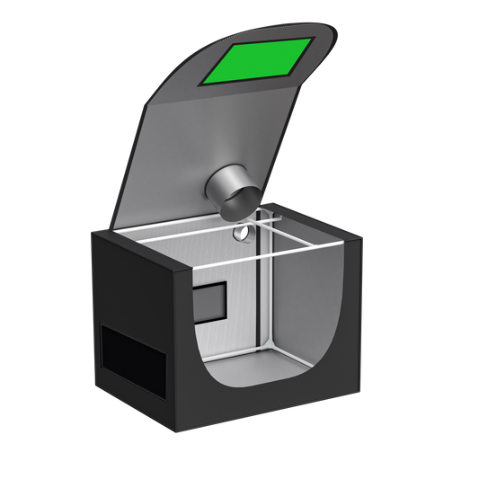 0.6x0.45x0.45m - (60x45x45cm) WxDxH - Seed/Cuts Tent with Windows