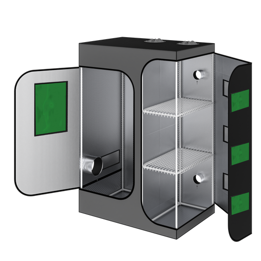 3 in 1 - 0.9x0.6x1.35m (90x60x135cm) WxDxH - Lodge Tent with Windows