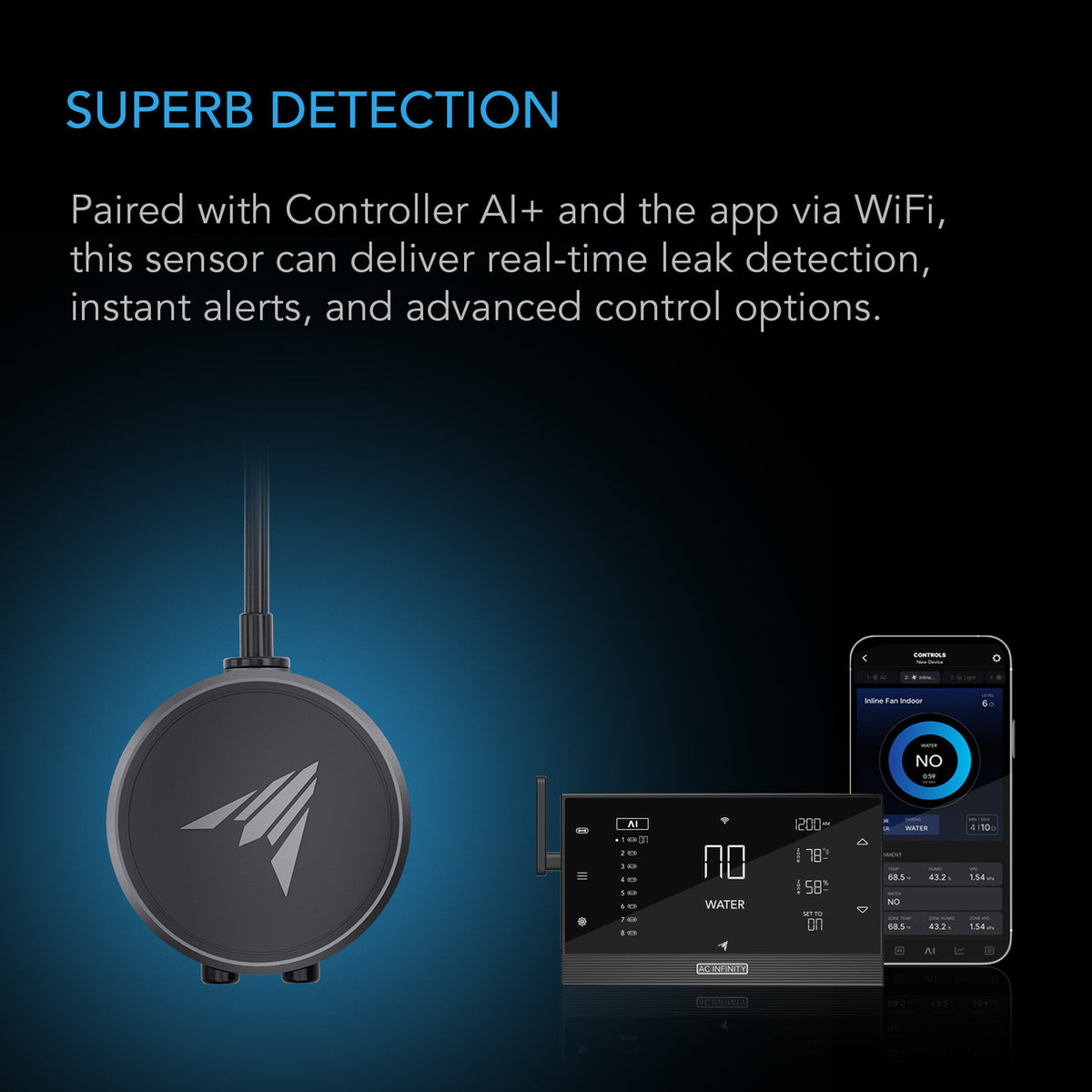 AC Infinity Water Sensor for Controller AI+