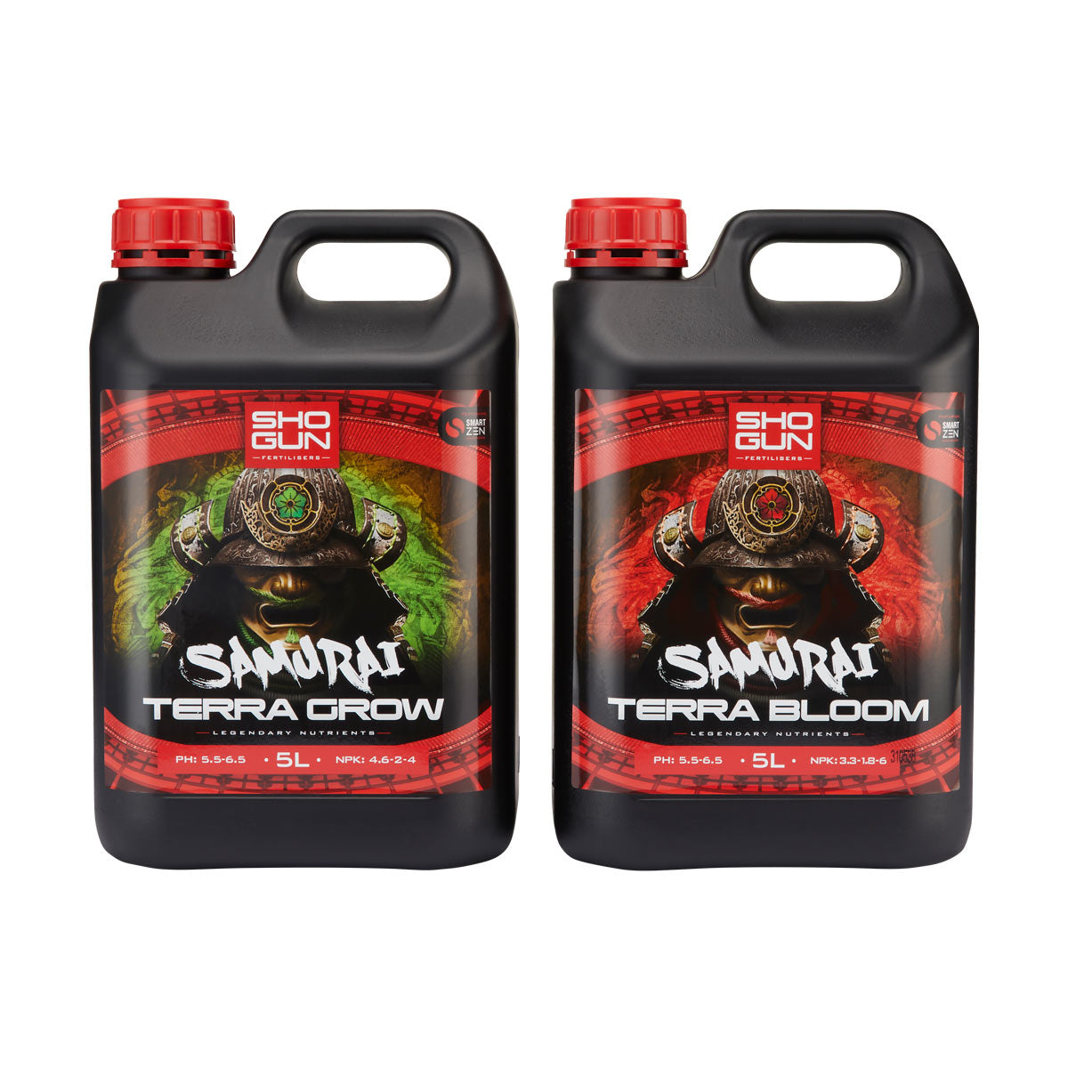 Shogun Samurai Terra Grow and Terra Bloom 5 litre