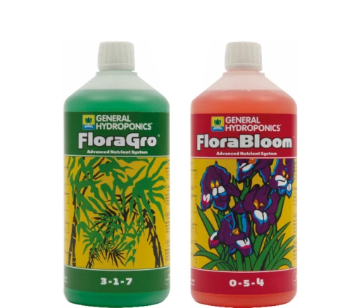 General Hydroponics FloraGro FloraBloom GHE Liquid Nutrient Hydroponics