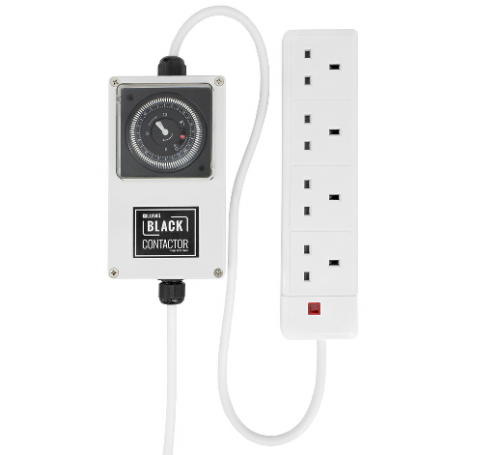 Lumii Black Timer Contactor 4 or 8 Way