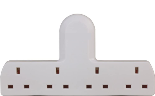4 Way Multi-Socket Adaptor UK Plug Hydroponics