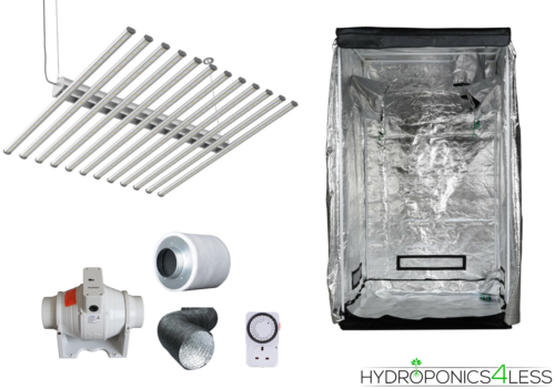 Grow Light Indoor Tent Kit Complete Fan Hydroponics 1.5m 720w Full Spectrium