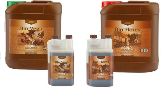 BIO CANNA Bio Vega & Bio Flores 1, 5 Litre Nutrient Soil Growing Hydroponics