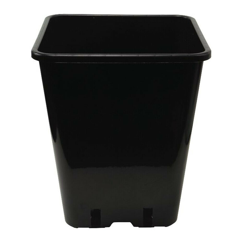Square Black Pots 0.7, 1.5, 2, 3, 5.7, 11, 12, 18, 25 L