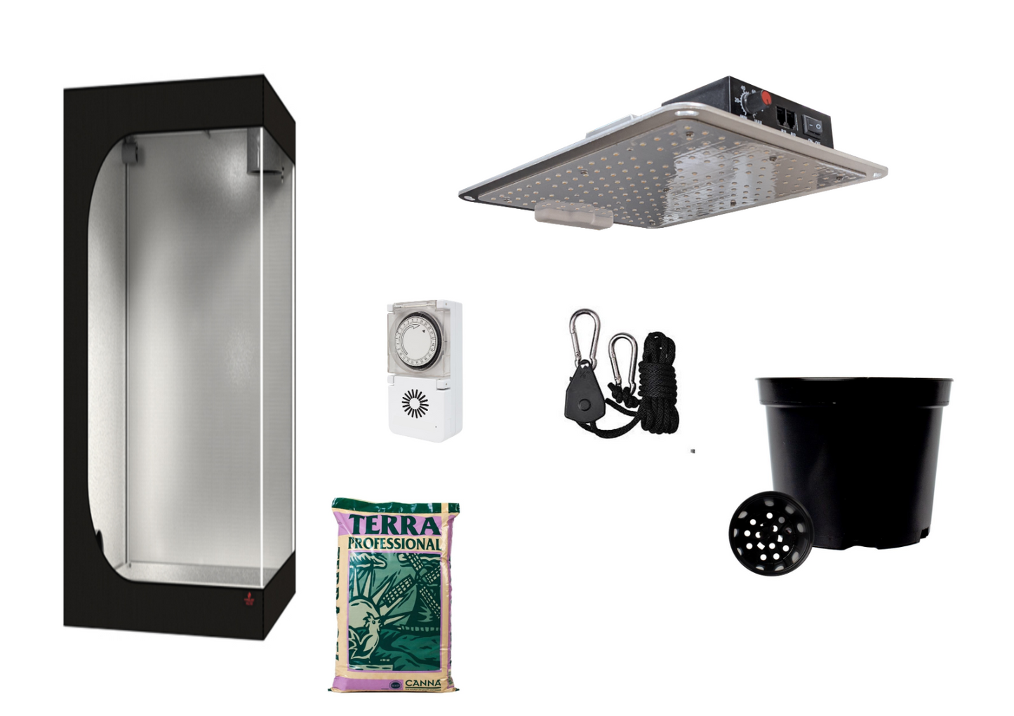 Small Grow Room Tent Canna Coco Terra LED 110w 40x40cm