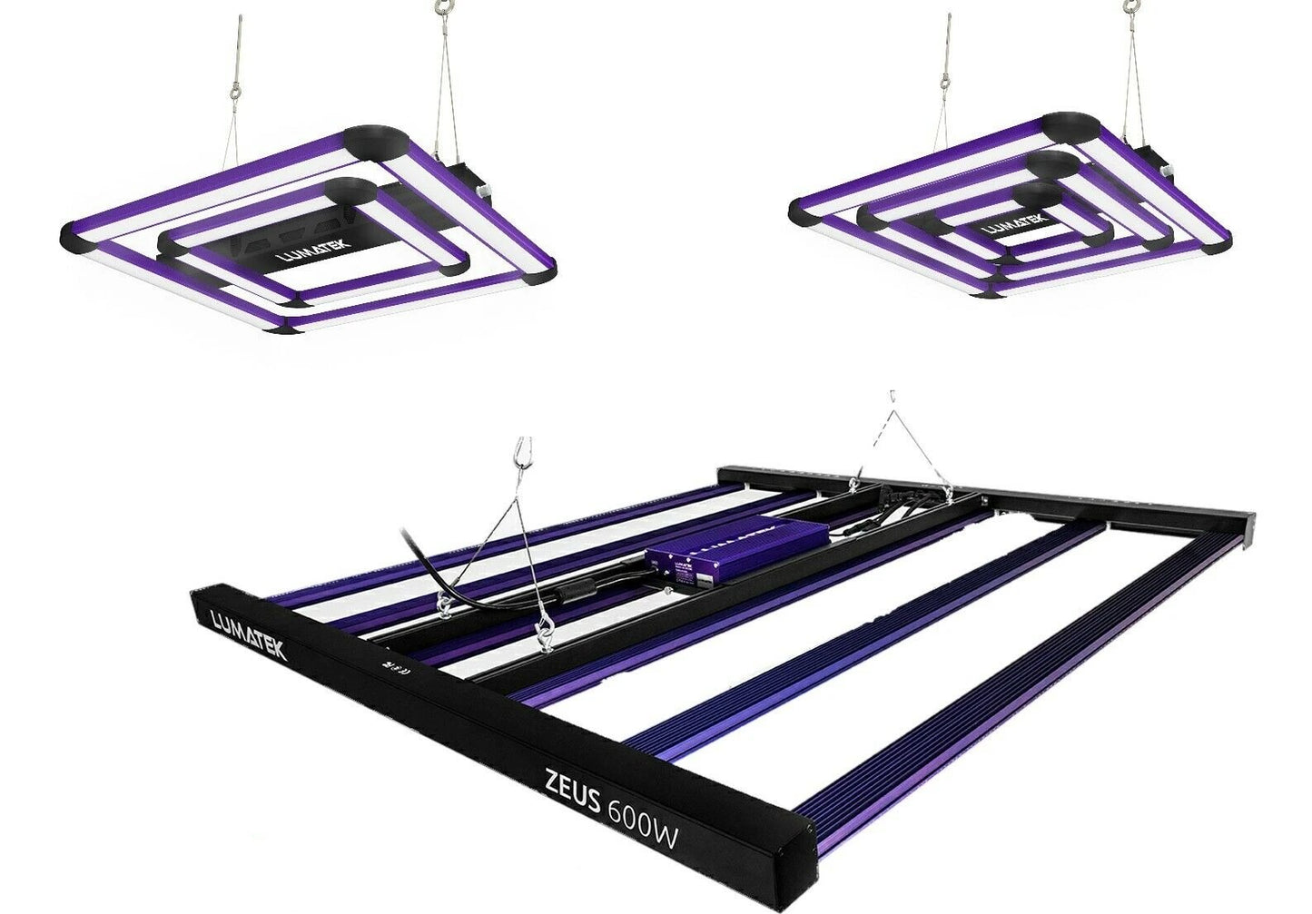 Lumatek LED Grow Tent lights Veg Flower Full Spectrum Zeus 200w 300w 600w 1000w