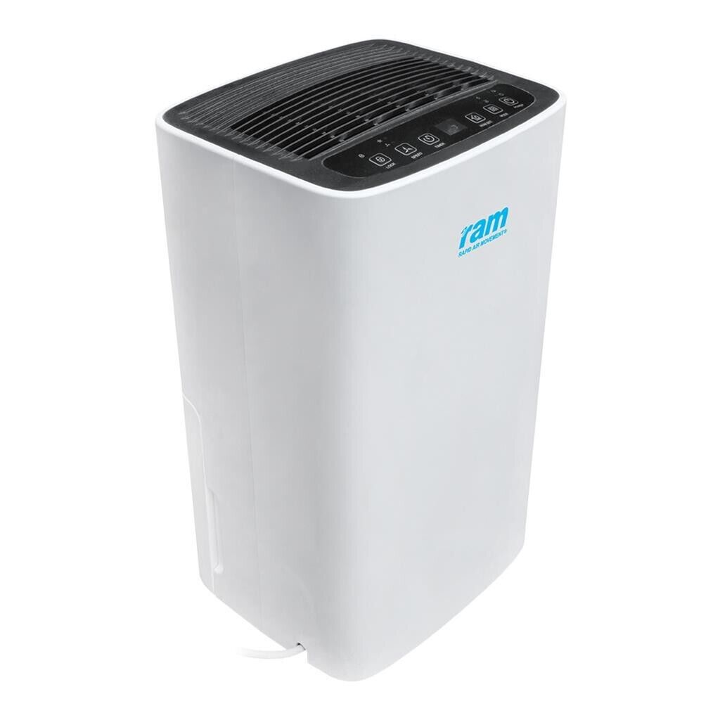 RAM 12L Dehumidifier Mould and Moisture Extraction Wheels Hydroponics 20m2