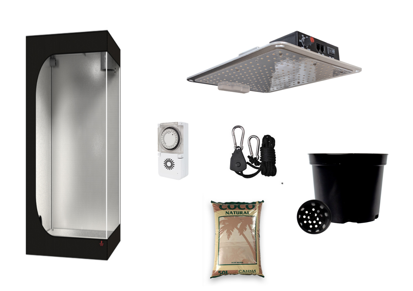 Small Grow Room Tent Canna Coco Terra LED 110w 40x40cm