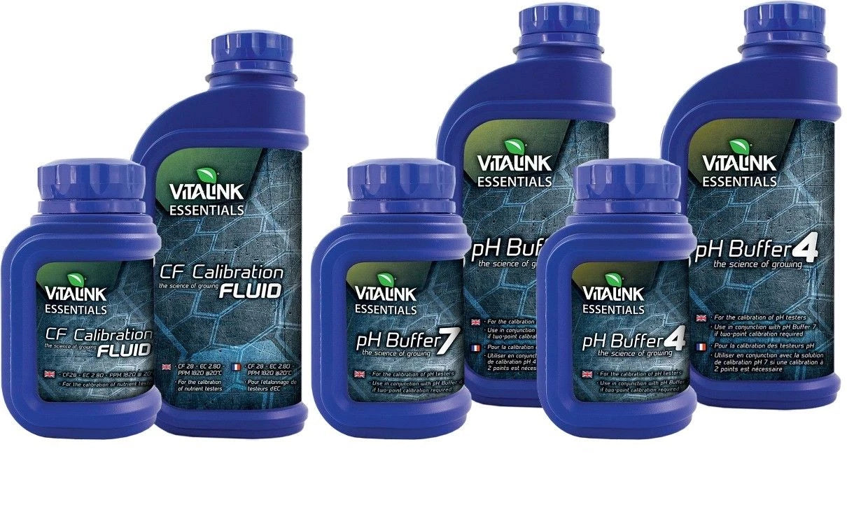 Vitalink Essentials PH EC Buffer 4 7 Calibration Fluid CF Solution Hydroponics