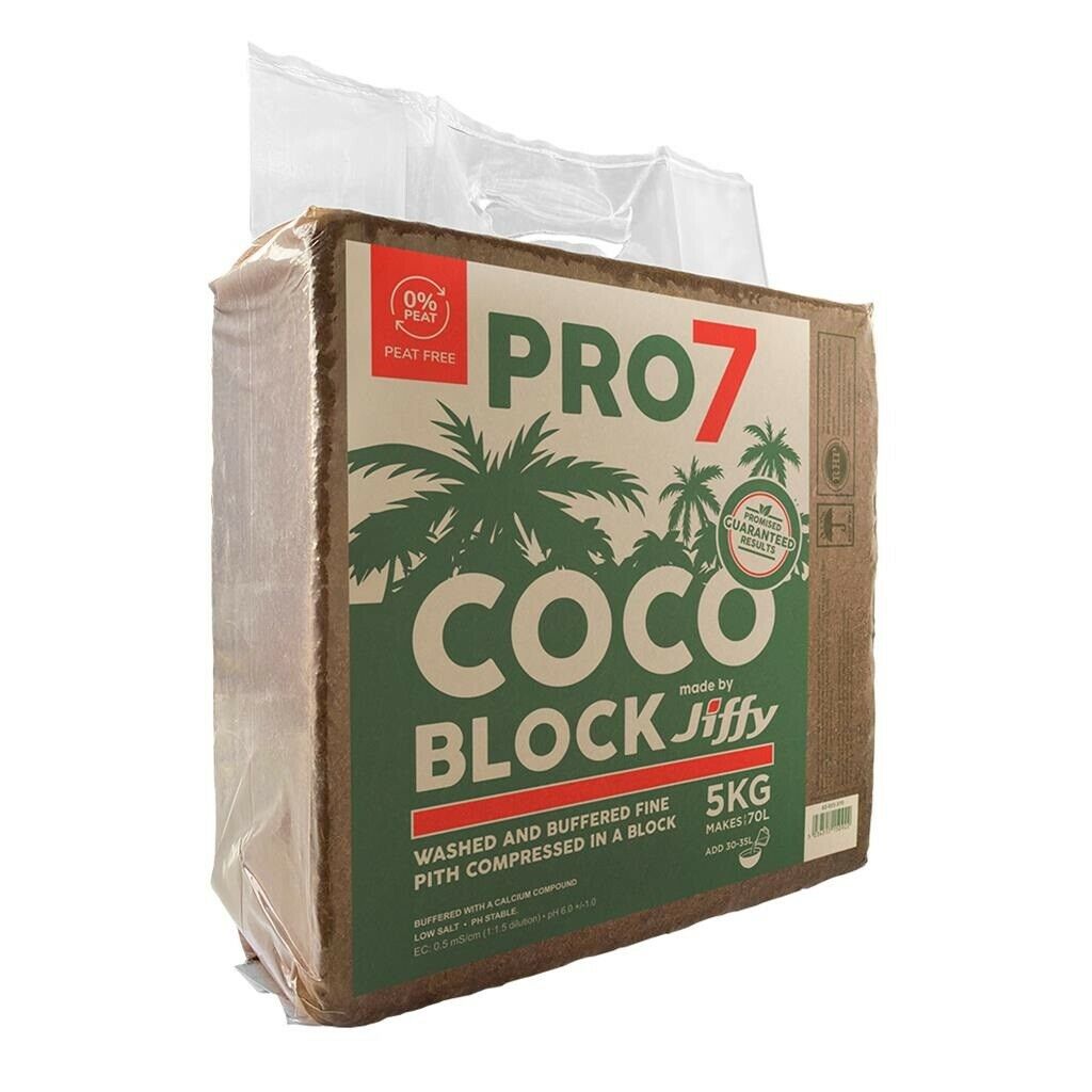 Jiffy 7 Coco Coir Bricks 8L 70L