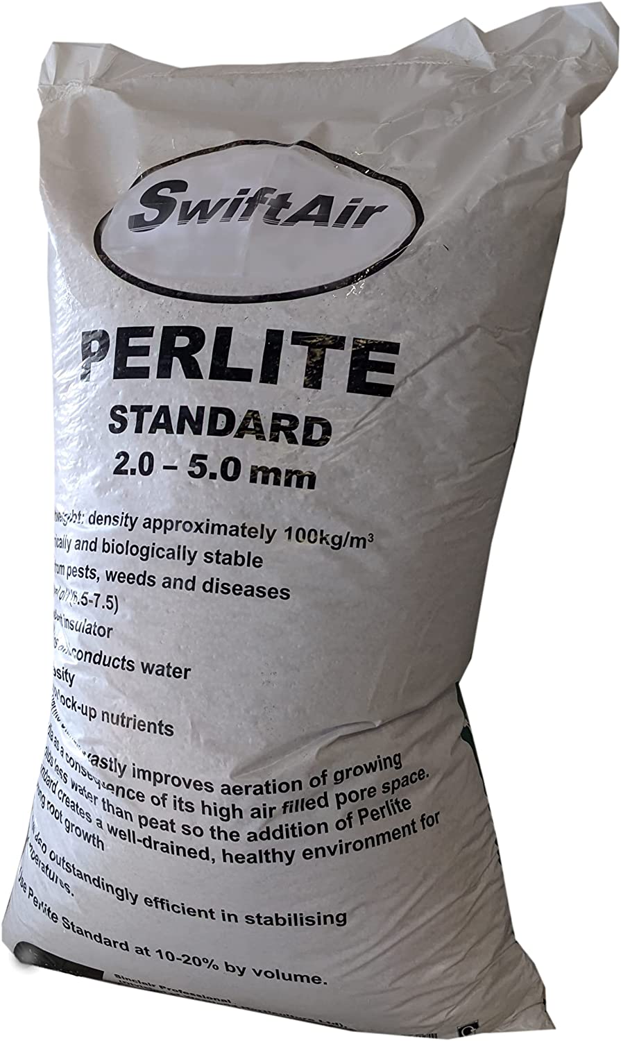 Perlite (Standard Grade) 2-5mm 5 litre, 10 litre, 25 litre, 50 litre and 100L Bag