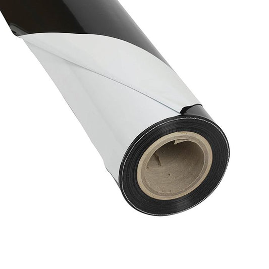 BLACK & WHITE Mylar reflective sheeting 2m wide by 1m to 100m
