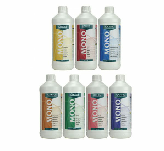 CANNA Mono Iron Calcium Magnesium Phosphor Nitrogen Potassium Trace Mix Nutrient
