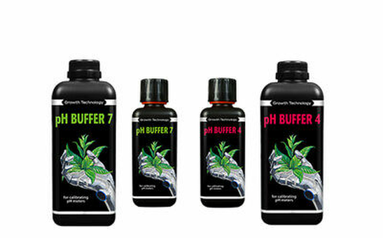 Growth Technology pH Buffer 4 & 7 Calibration Fluid Meter Solution Hydroponics