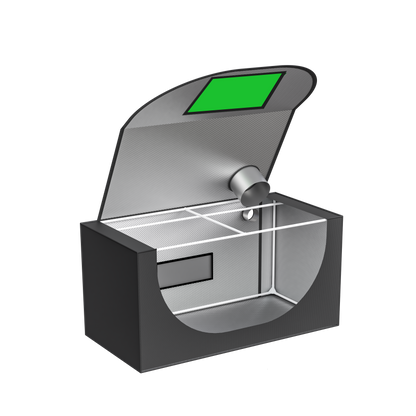 0.6x0.6x1.2m (60x60x120cm) WxDxH -  Tent with Windows