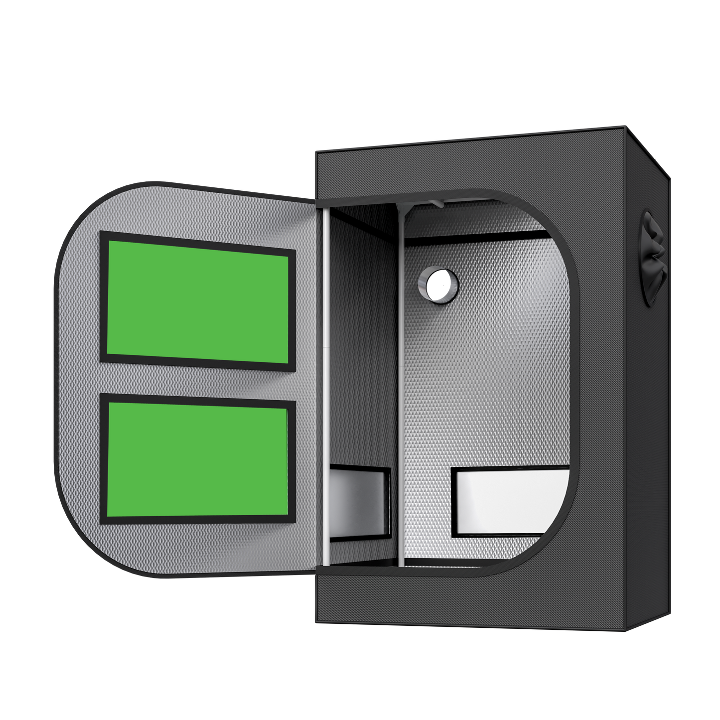 0.6x0.45x0.9m -  (60x45x90cm) WxDxH - Tent with Windows