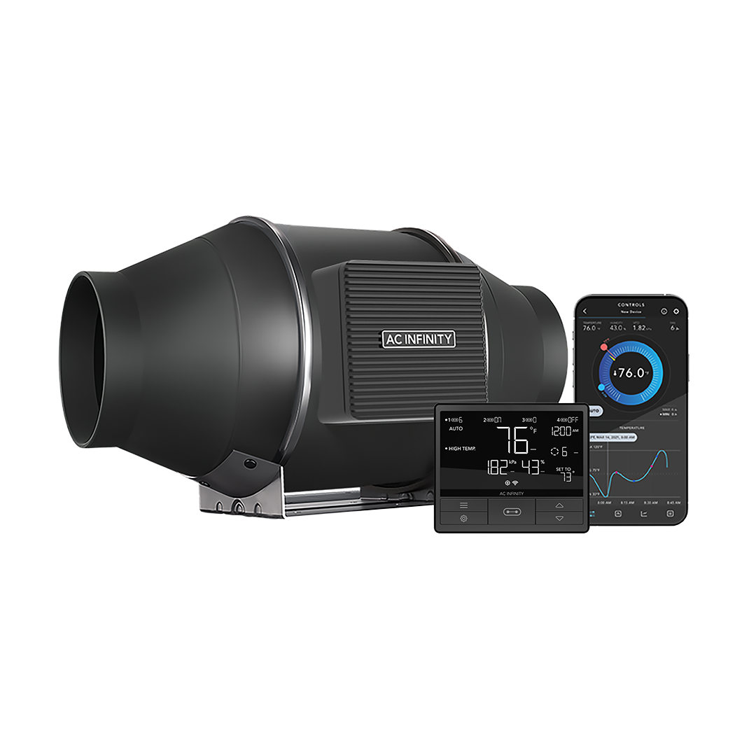 AC Infinity Cloudline PRO T Series Inline Fan with Controller 69 PRO – 100mm (4")