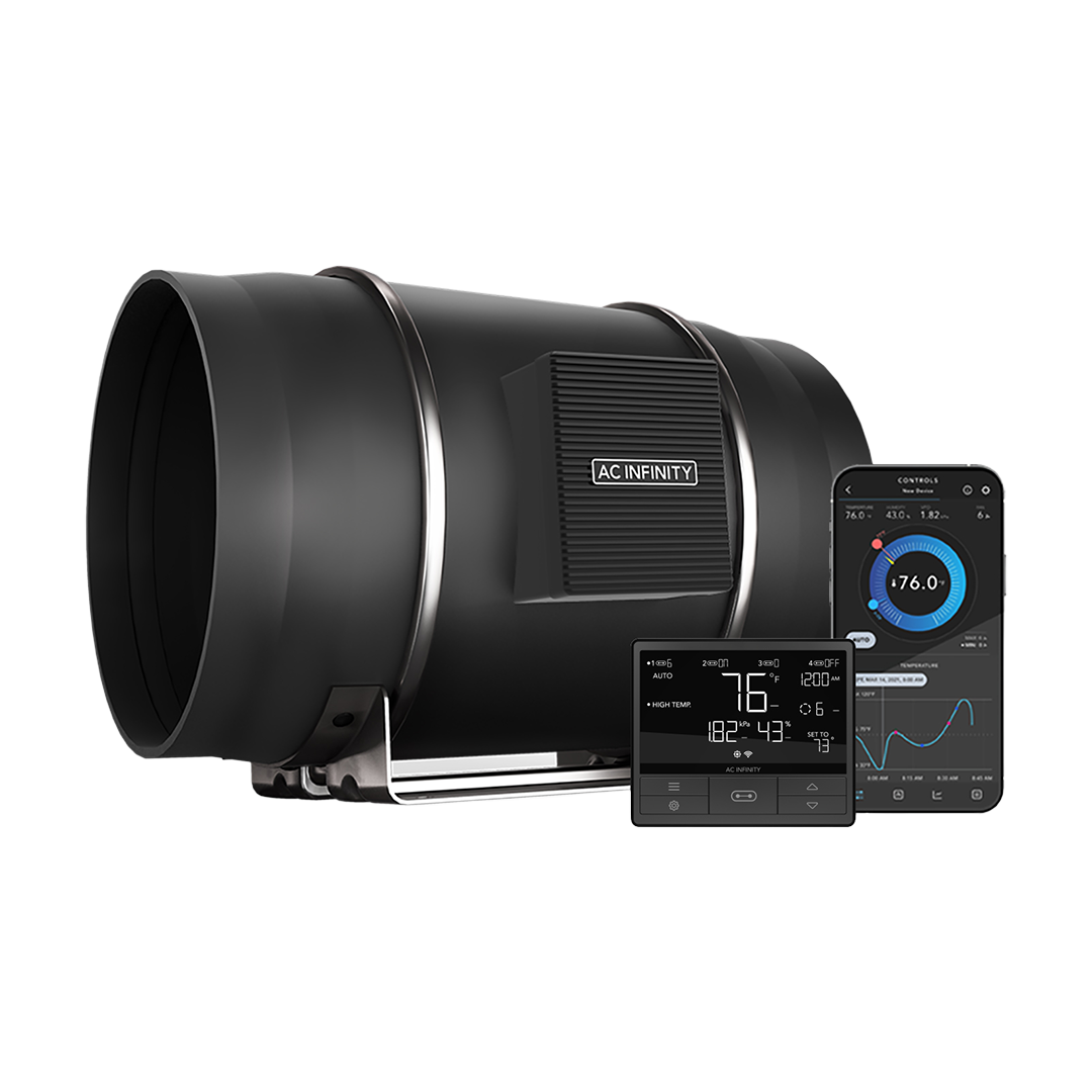 AC Infinity Cloudline PRO T Series Inline Fan with Controller 69 PRO – 250mm (10")