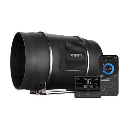 AC Infinity Cloudline PRO T Series Inline Fan with Controller 69 PRO – 250mm (10")