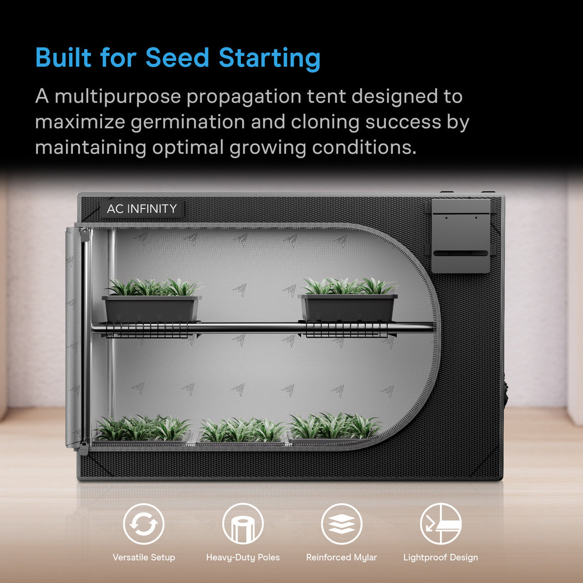 AC Infinity CLOUDLAB Advance Propagation Grow Tent (0.6 x 0.6 x 0.9 m)