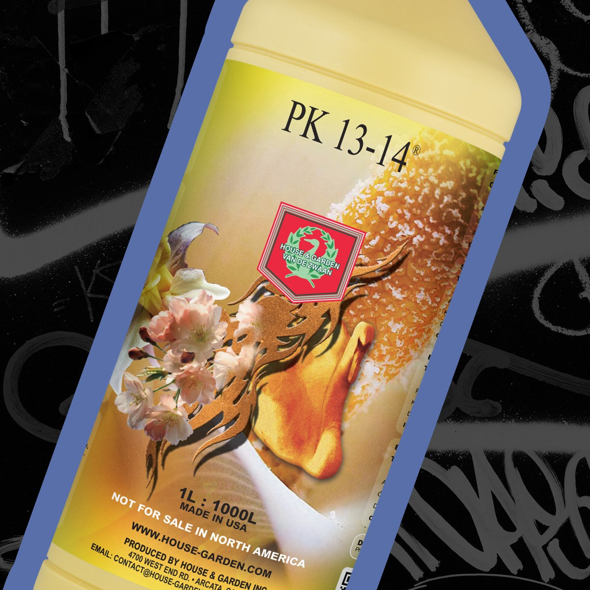 House & Garden PK 13-14 label close-up