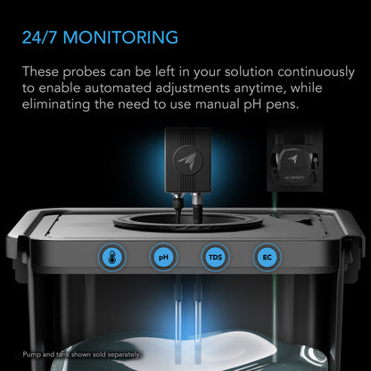 AC Infinity Hydro Sensor (pH, EC & Temperature) for Controller AI+