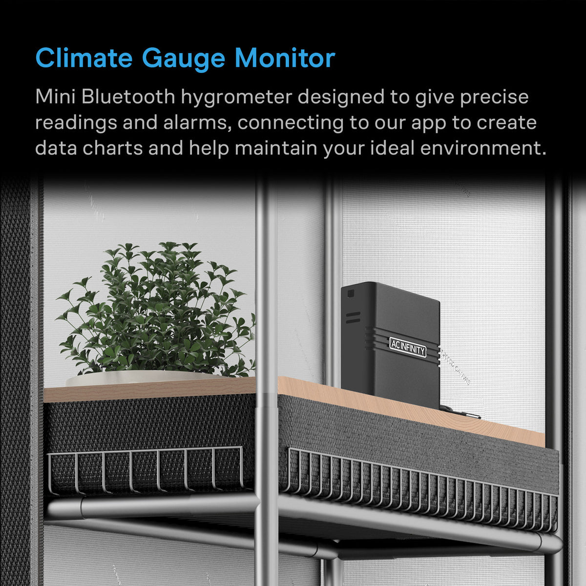AC Infinity Cloudcom A Series Smart MINI Thermo-Hygrometer