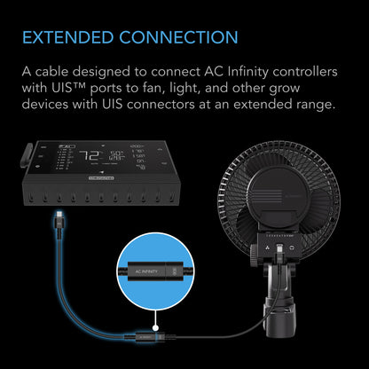 AC Infinity UIS Female to Male Extension Cable (10 ft)