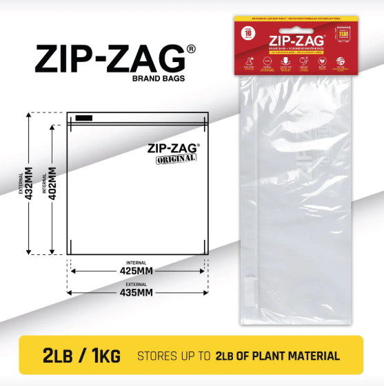 ZipZag Super tough Resealable Smell Proof Bags