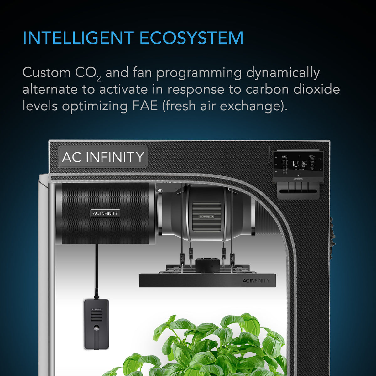 AC Infinity CO2 & Light Sensor for Controller AI+