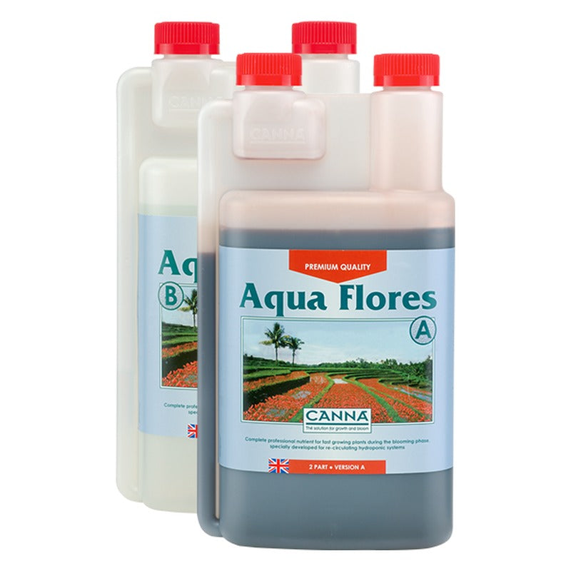 CANNA Aqua Flores A&B 1 litre set, Part A and Part B