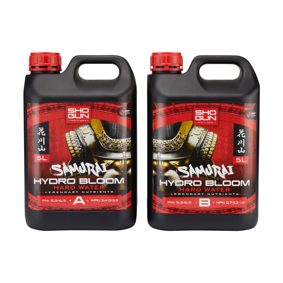 Shogun Samurai Hydro Bloom A&B Hard Water 5 litre Part A and Part B