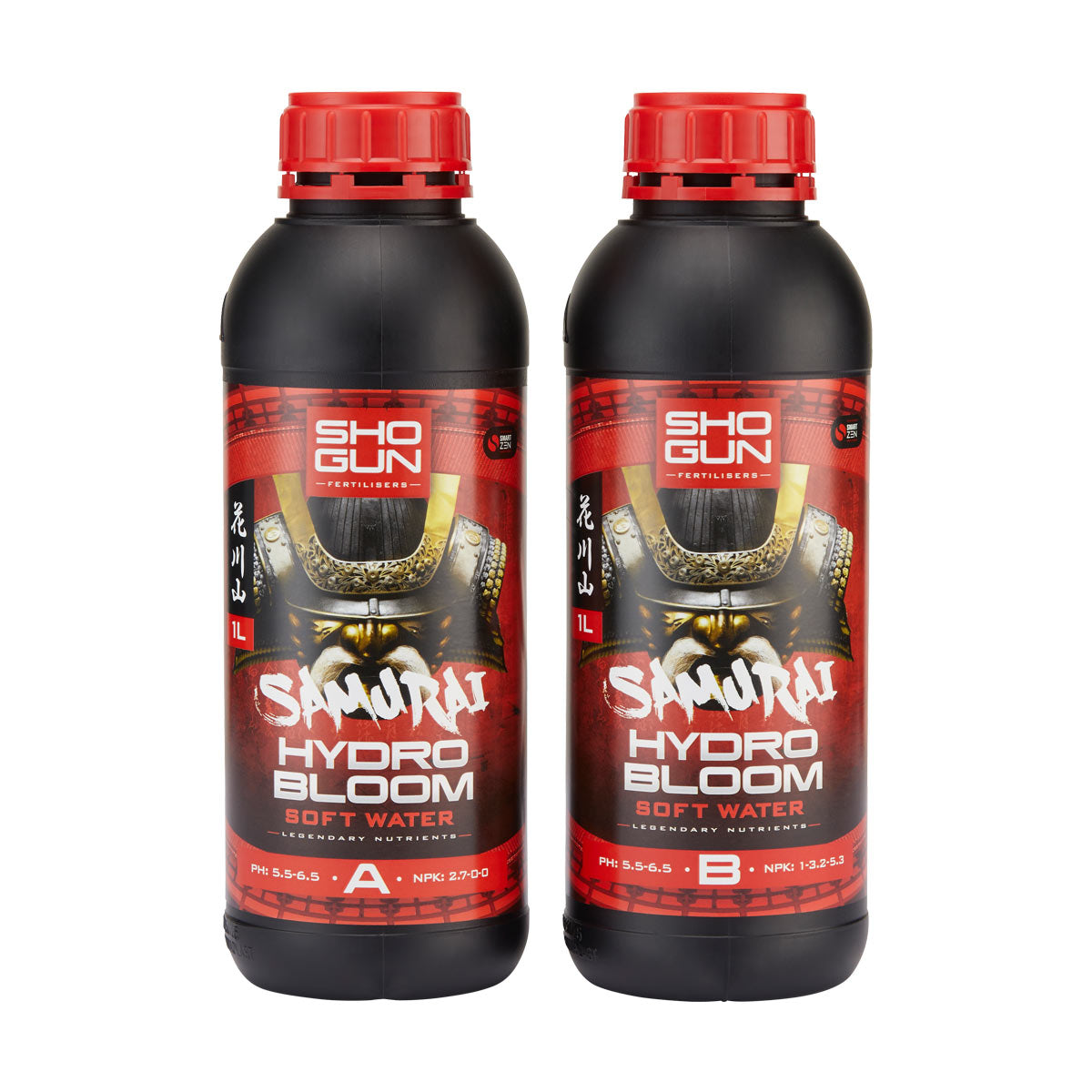 Shogun Samurai Hydro Bloom A&B Soft Water 1 litre Part A and Part B