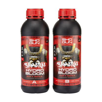 Shogun Samurai Hydro Bloom A&B Soft Water 1 litre Part A and Part B