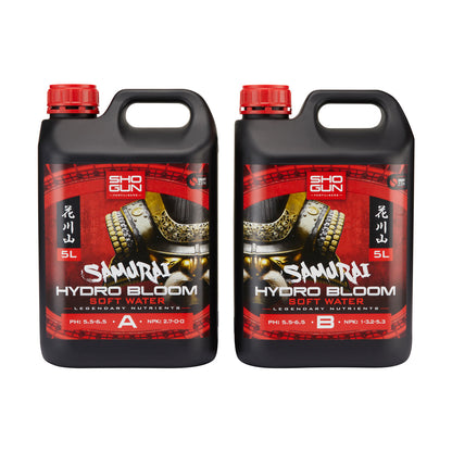 Shogun Samurai Hydro Bloom A&B Soft Water 5 litre Part A and Part B