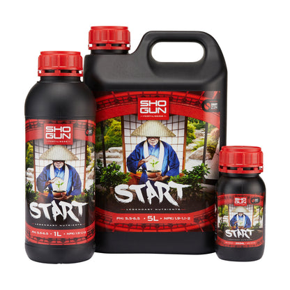 Shogun Start 250ml, 1 litre and 5 litre