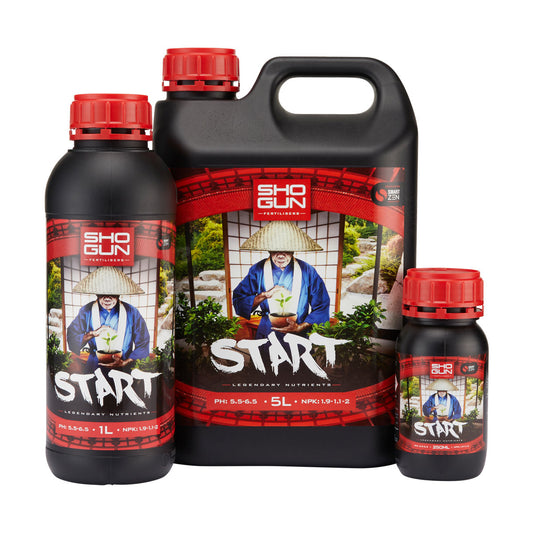Shogun Start 250ml, 1 litre and 5 litre