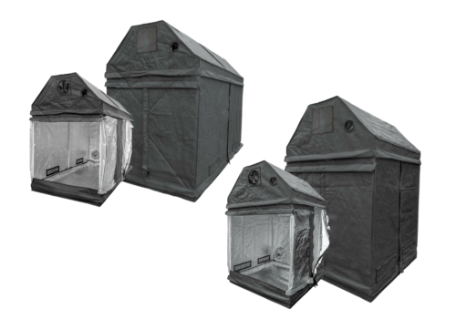 LightHouse Roof Loft 1.2m 2.4m Portable Grow Tent Room Silver Mylar Hydroponics