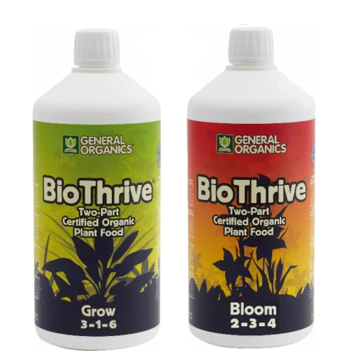 General Organics BioThrive Grow Bloom Plant Nutrient Hydroponics
