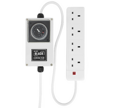Lumii Black Timer Contactor 4 or 8 Way