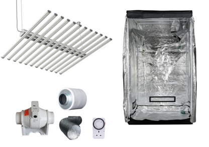 Grow Light Indoor Tent Kit Complete Fan Hydroponics 1.5m 720w Full Spectrium