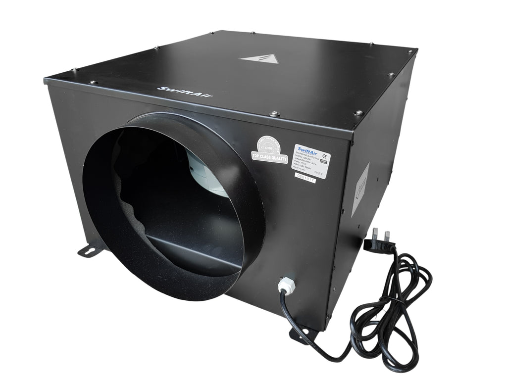 QBF Low Noise Silent Hydroponics Acoustic Box Fan upto 2150m3/hr 4 5 6 8 10 12"