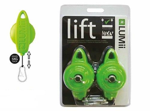 LUMII Lift Light Hangers Adjustable 2x 5kg 600 Shade YoYo Hydroponics Grow Easy