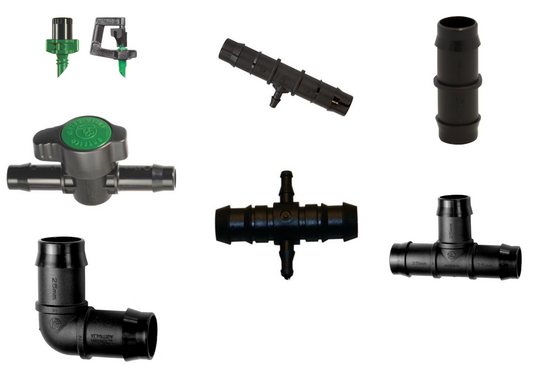 Gardening Irrigation Elbow Tee Joiner Valve Cross Sprinkler 4mm 13mm 19mm 25mm