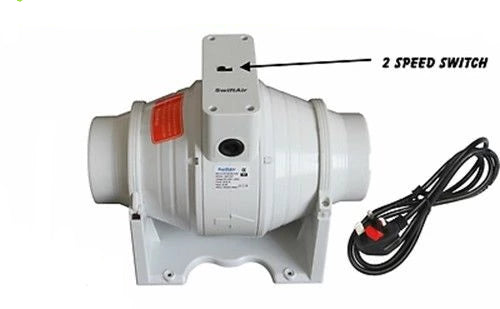 Inline Extractor Mixed Flow Fan 4" 5" 6" 8" 10" 12"