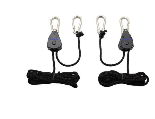Swiftair 1/8 68kg Rope Ratchet Pair of Hangers CFL Reflectors HPS MH lights