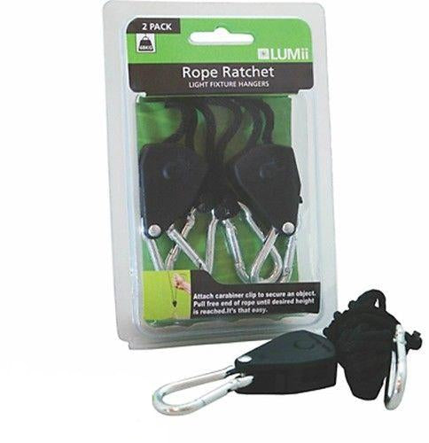 Lumii Rope Ratchet Pair of Hangers For CFL Reflectors HPS MH lights High Quality