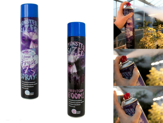 ONA Odour Neutralising Agent 750ml Boom Spray Air Freshener Linen Bubblegum